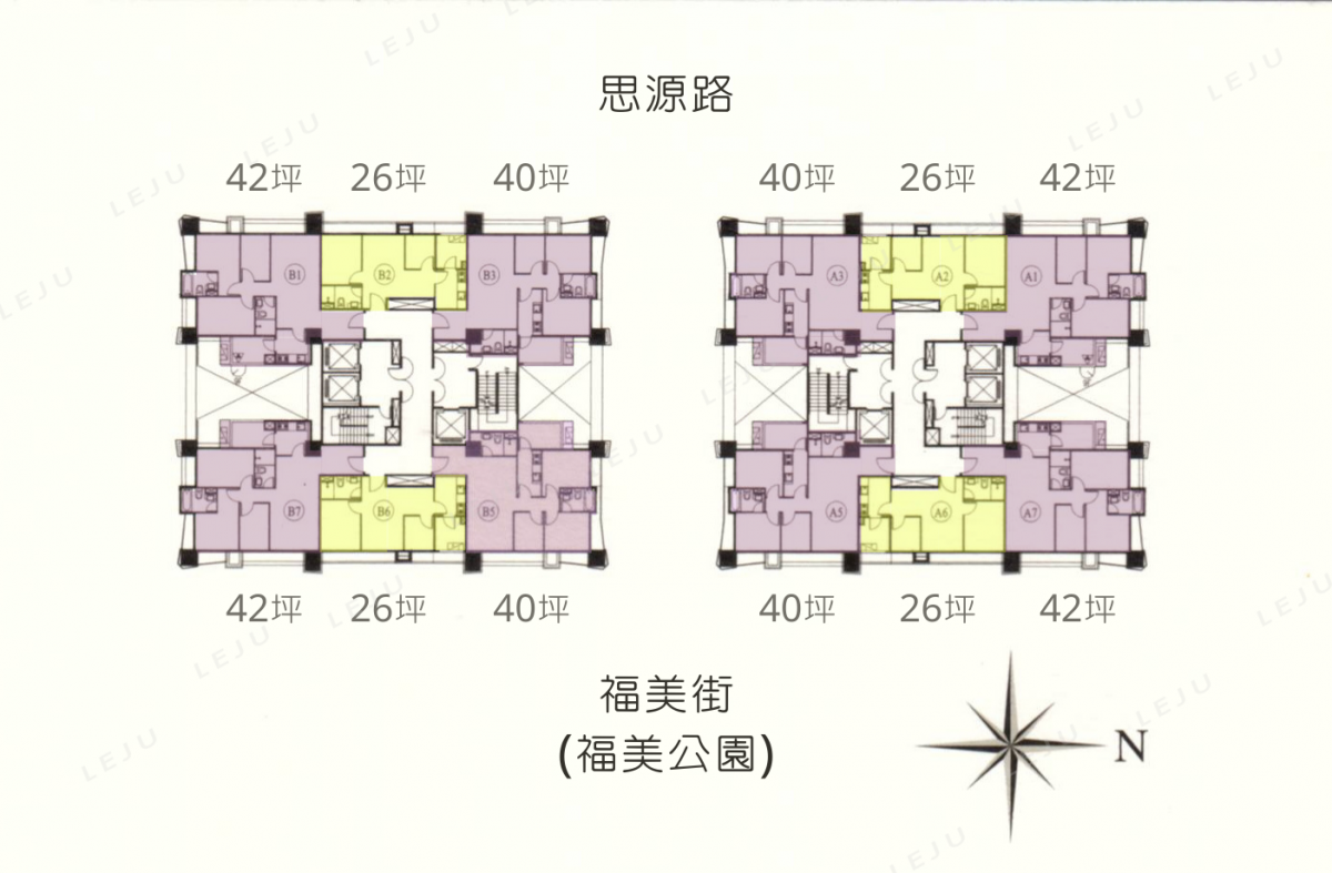 長虹PARK32 標準層平面圖