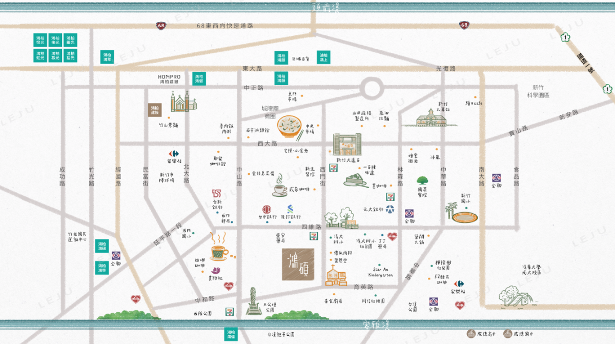 鴻柏鴻碩生活機能圖