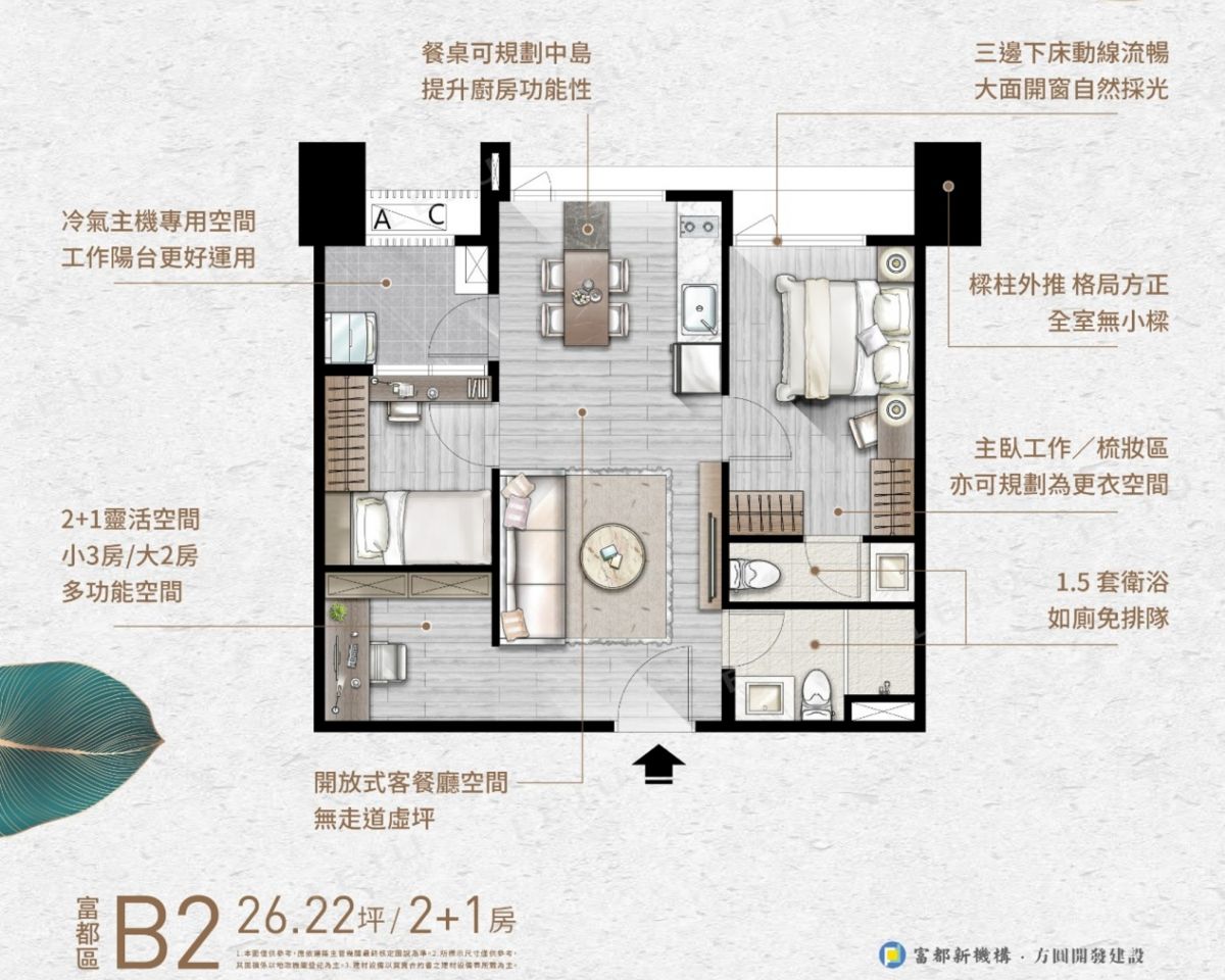 富都新玉B2家俱配置參考圖