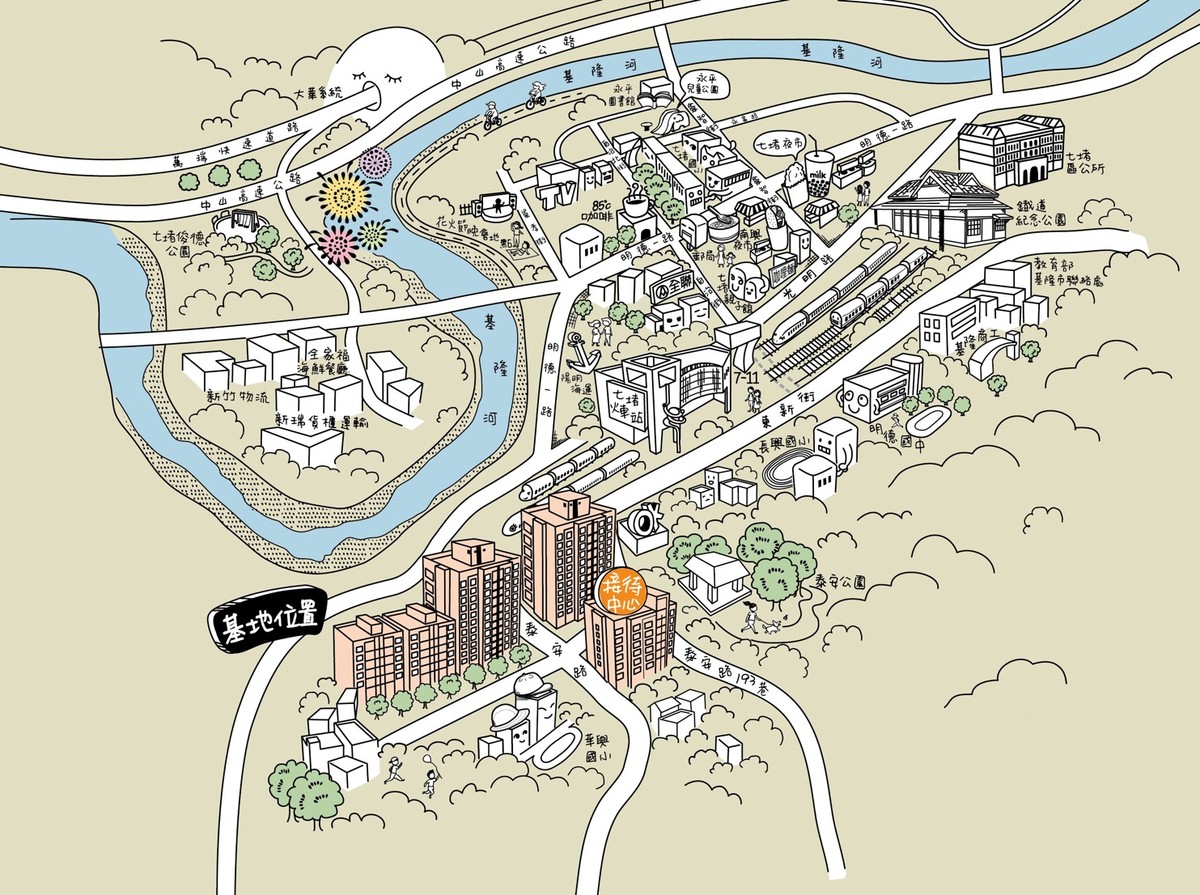 綠意東居生活機能圖