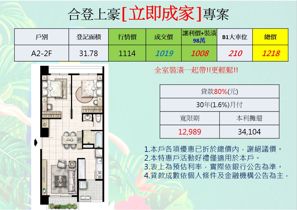 合登上豪立即成家專案