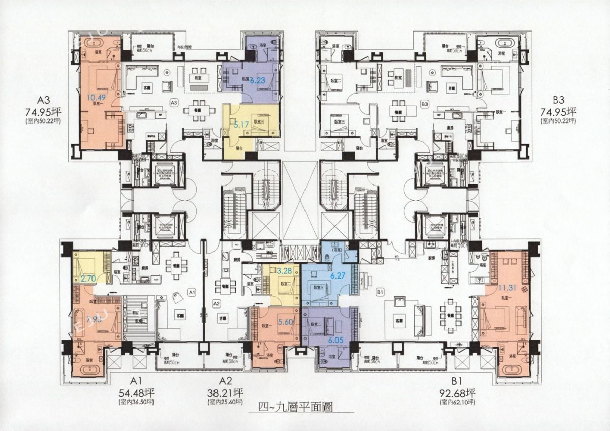森景澤4~9樓標準層分析