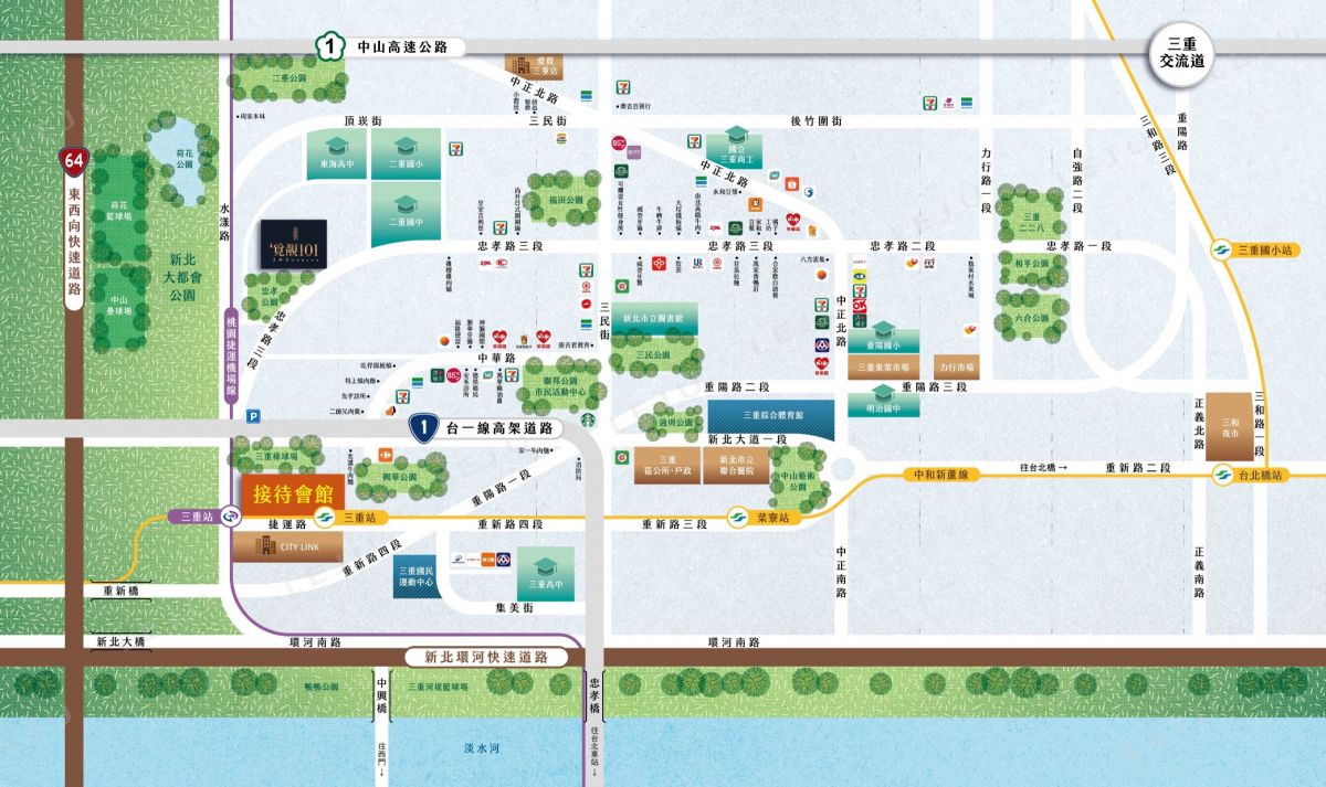 覓靚101生活機能圖