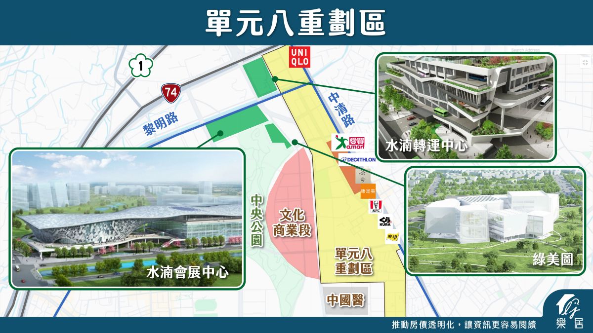 單元八重劃區 生活機能
