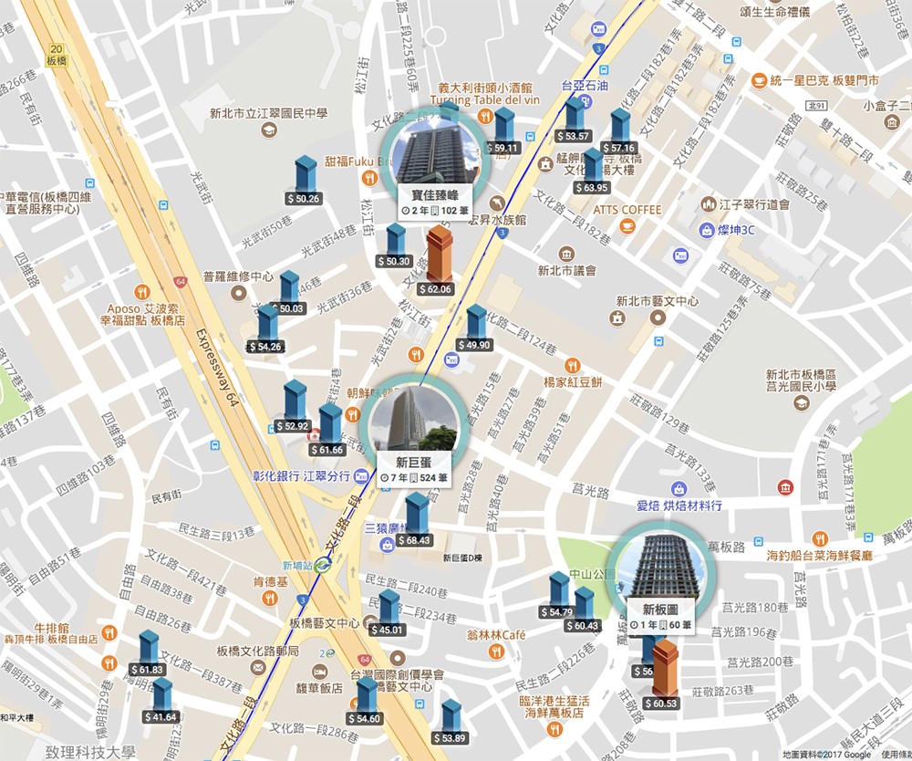新埔地圖