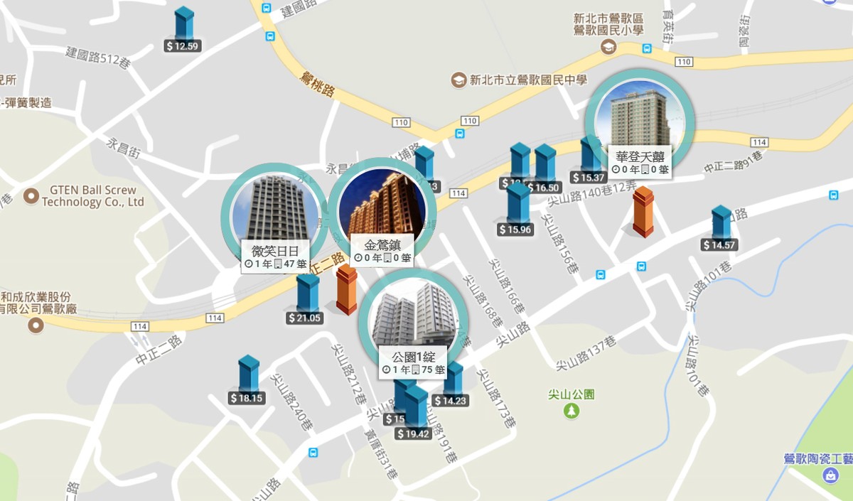 華登天囍-實價登錄尖山生活圈2