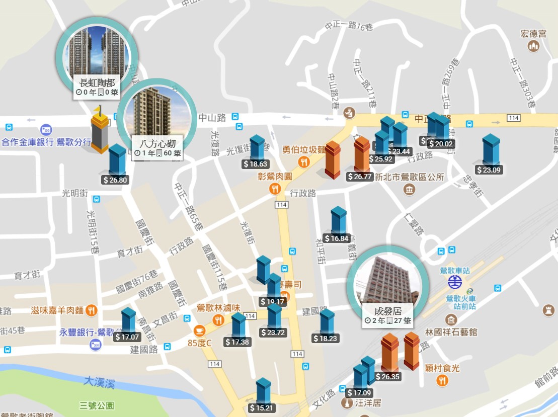 華登天囍-實價登錄圖-鶯歌市區3