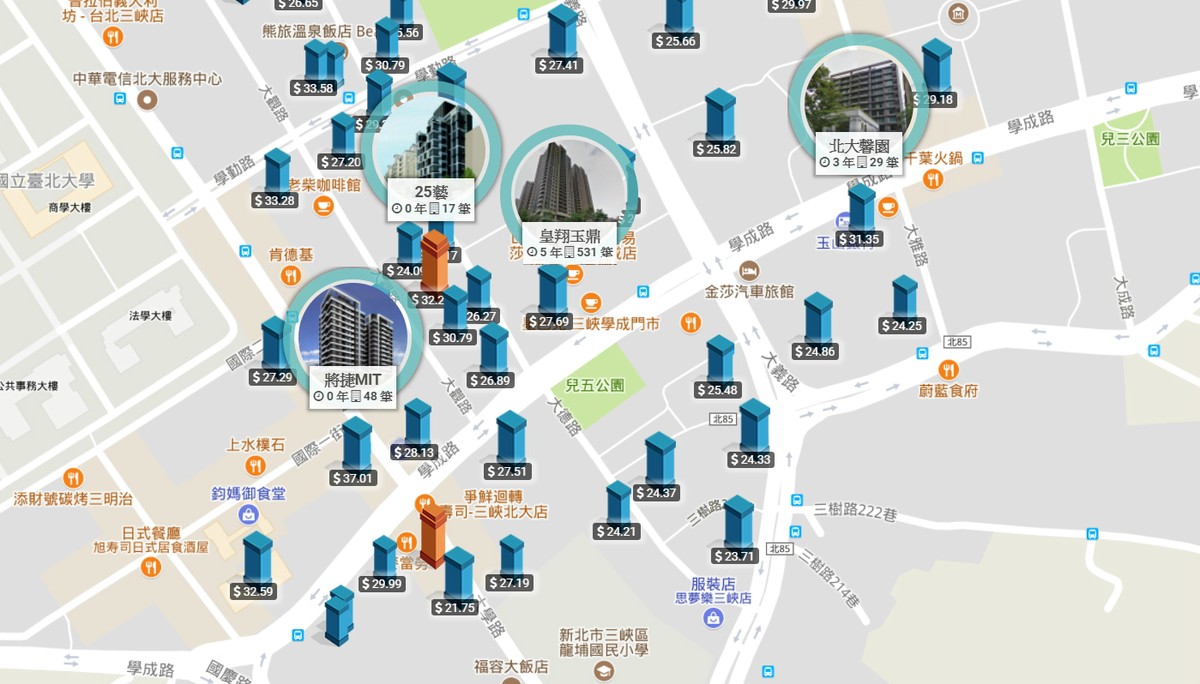 樂河郡禮河-實價登錄地圖(2)