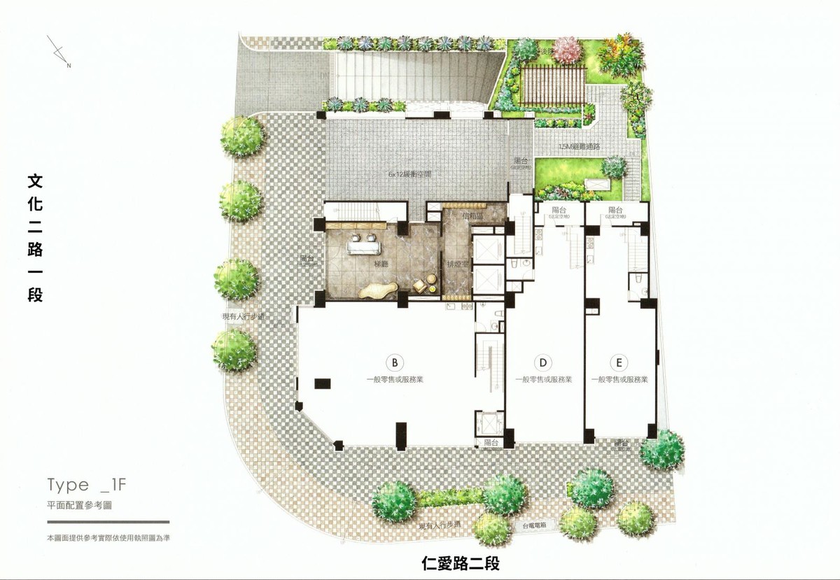 親愛的HOUSE-1F平面圖