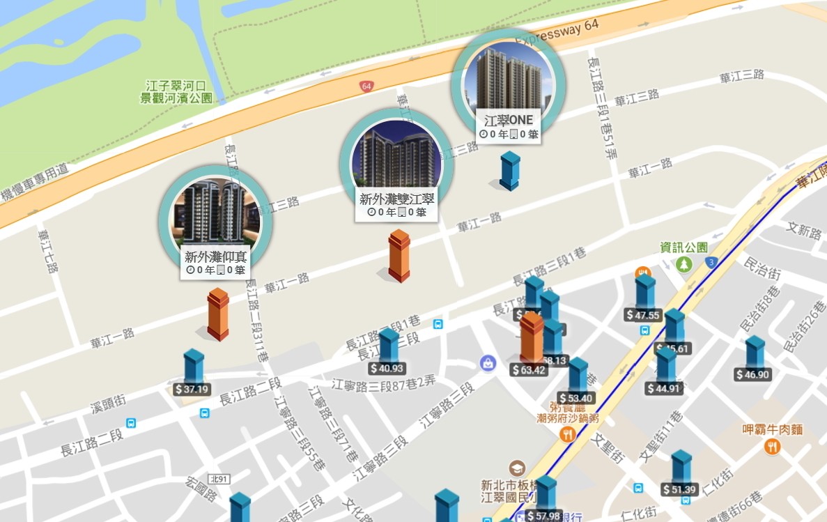 新外灘仰真-江翠北側E區周圍建案