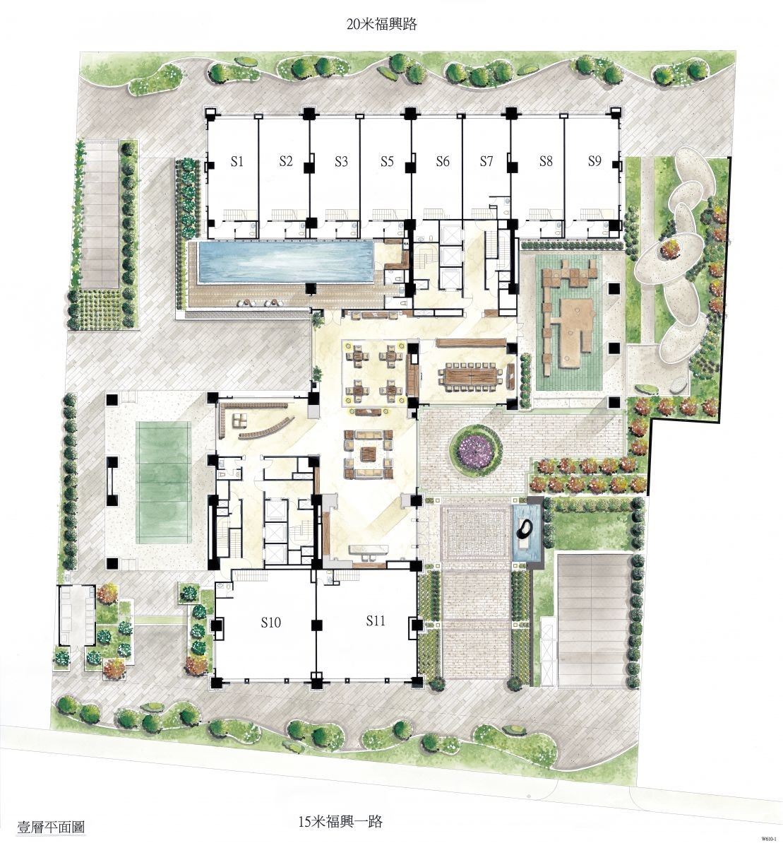 大學漾-1F平面圖