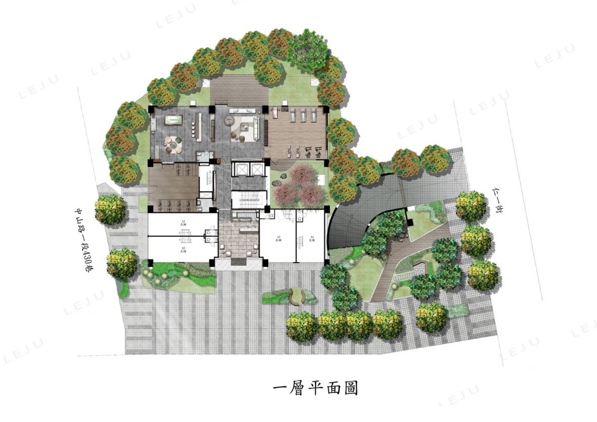 永雄海城1F平面圖