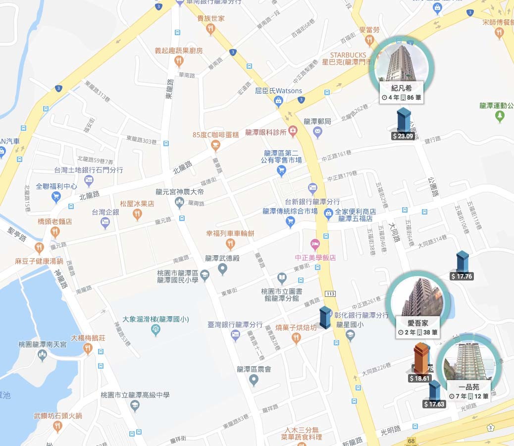 雙城匯-龍潭市區周圍個案