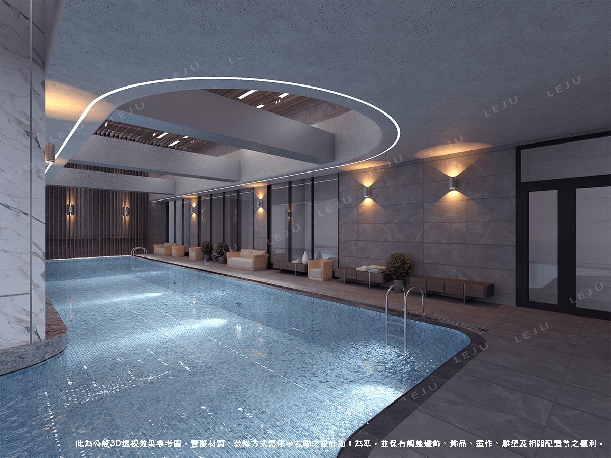 華友聯NeXT21 雲天泳池 3D示意圖