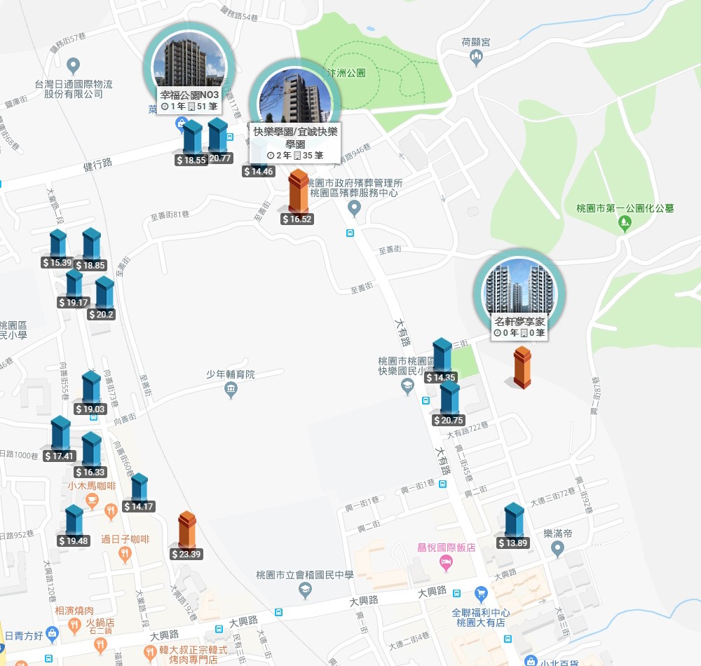 合雄Apple實價登錄比較-大有路前段個案