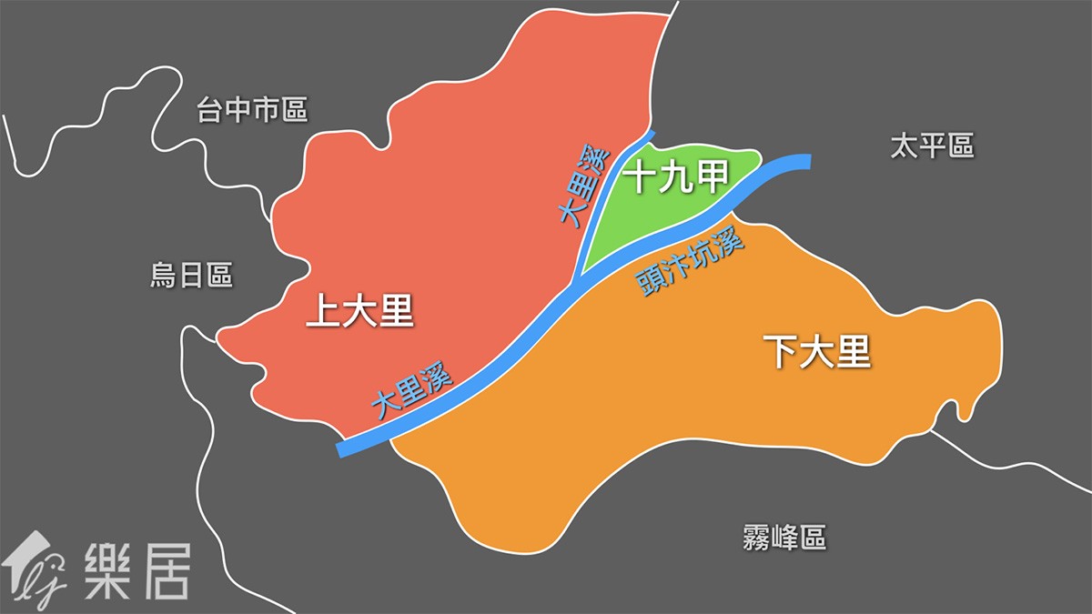 大里區區域劃分