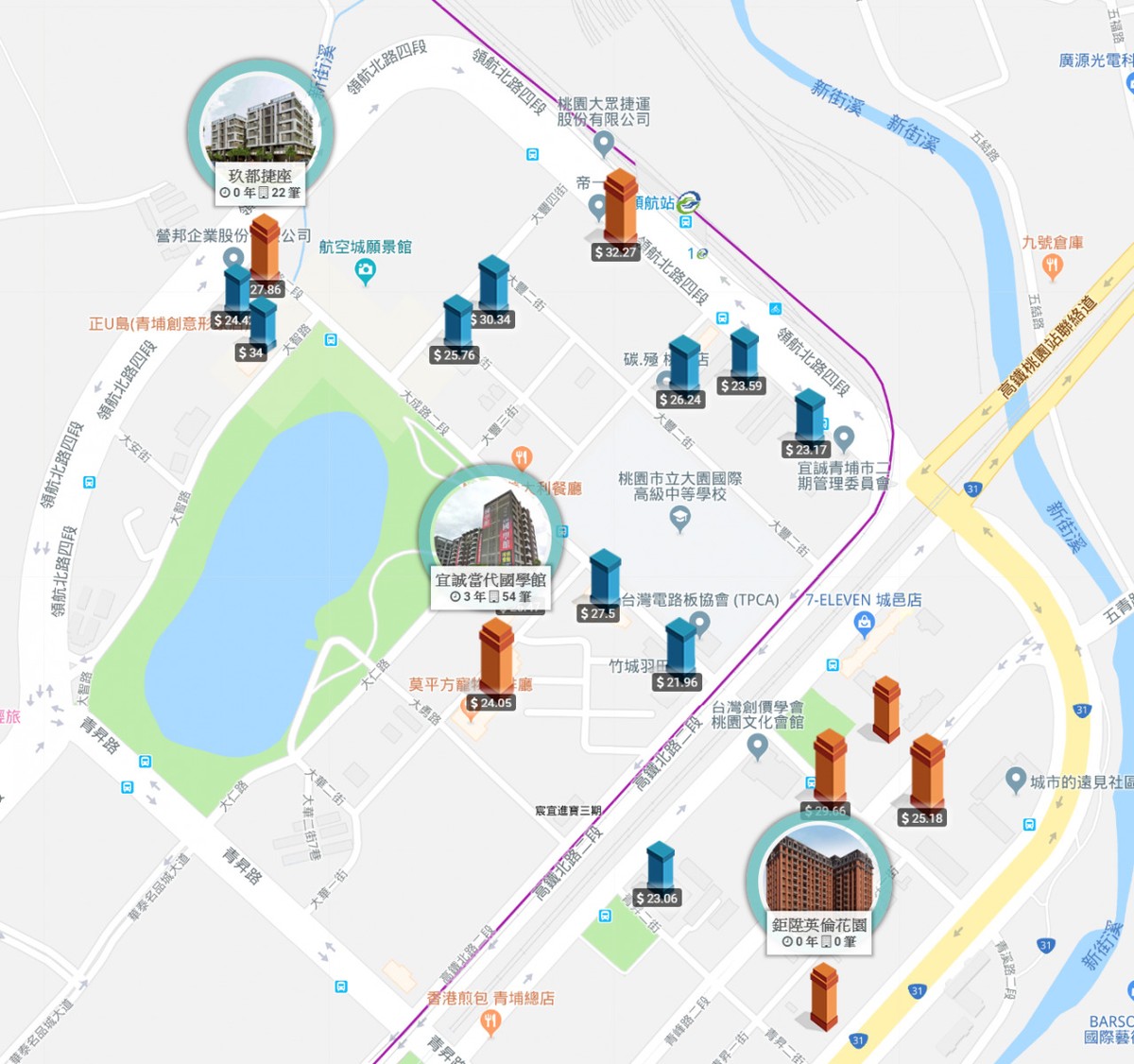 成家大璽實價登錄比較_A17站區域個案