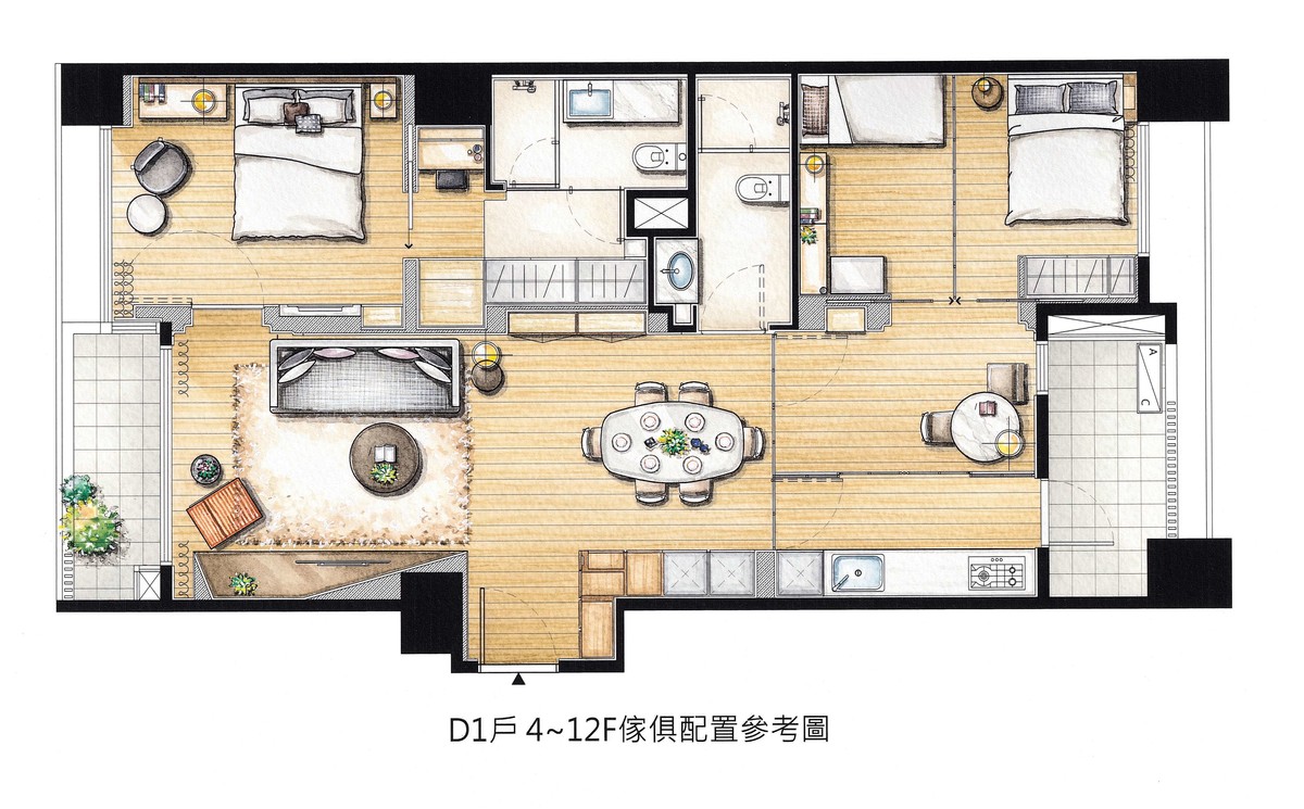 文心日日D1傢配圖