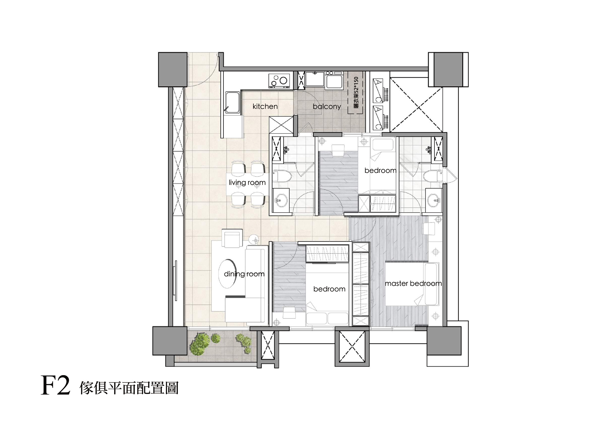 豐邑菁科城F2戶三房
