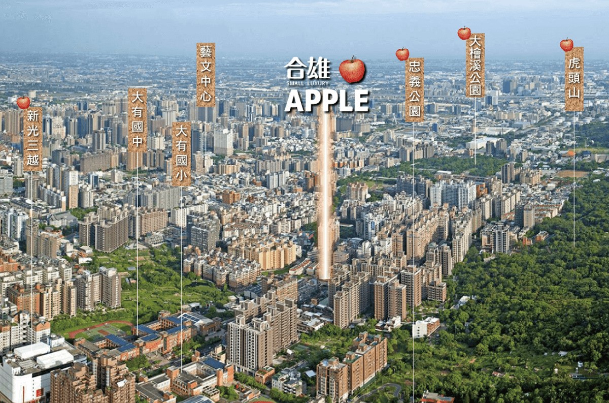 合雄Apple空拍圖