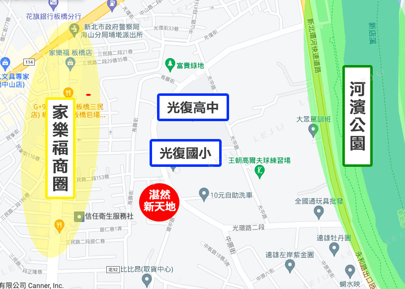 湛然新天地生活機能圖