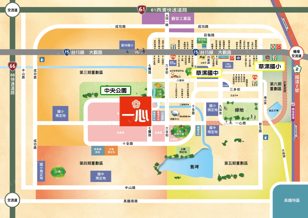 鴻灃一心生活機能圖