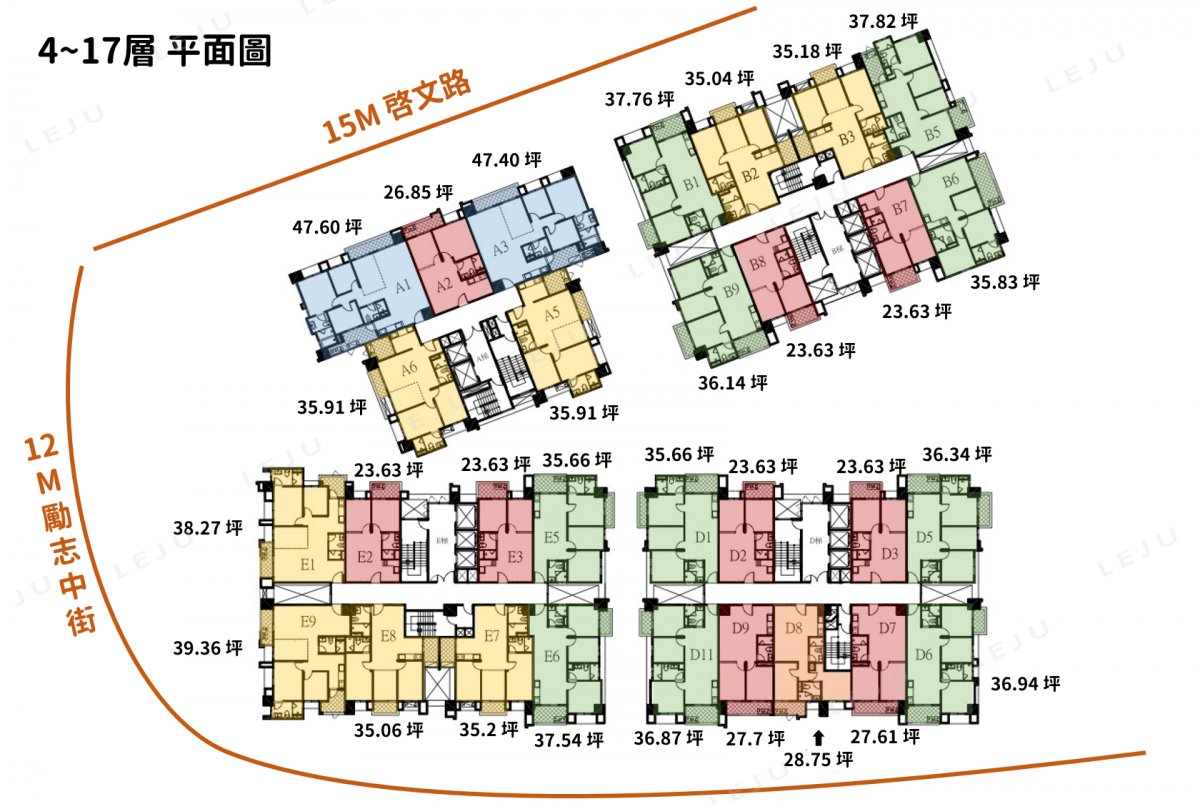 華友聯NeXT21  標準層平面圖