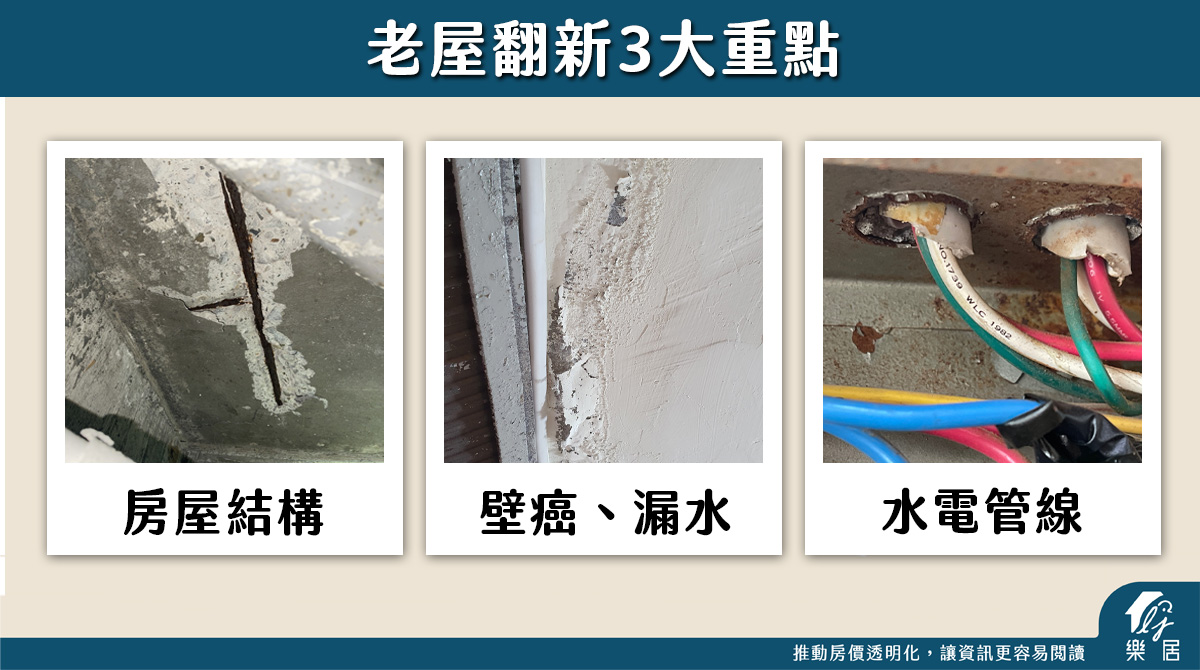 老屋翻新3大重點