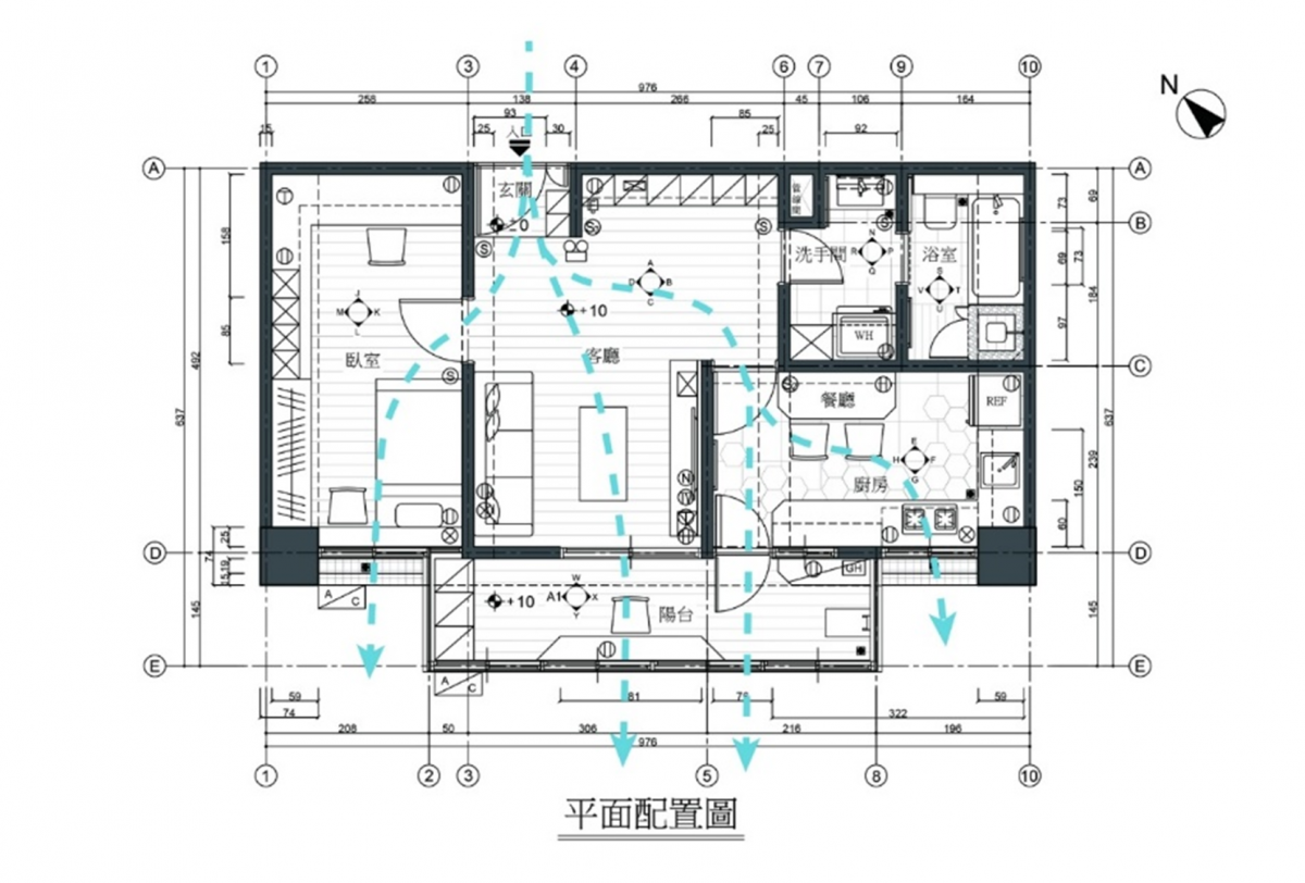 通風路徑圖示意(圖片來自好宅聖經)