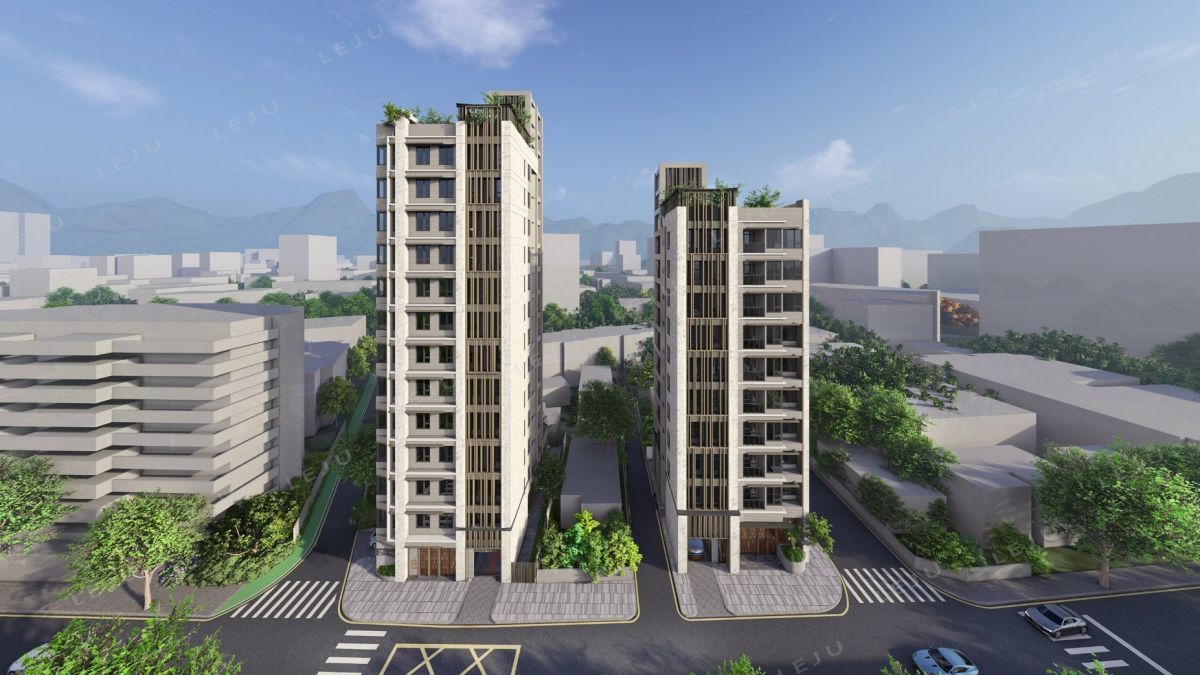 天母品川A +天母品川B外觀3D示意圖