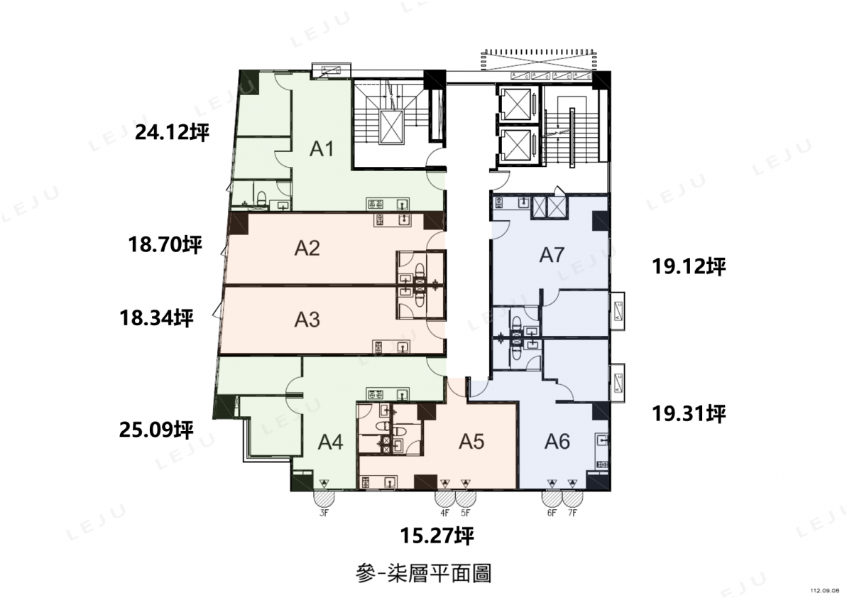上城捷座標準層平面圖