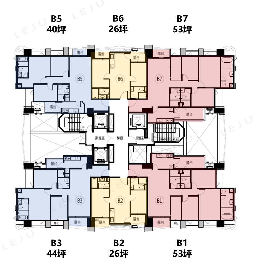 士科大院3-21F標準層(B棟)