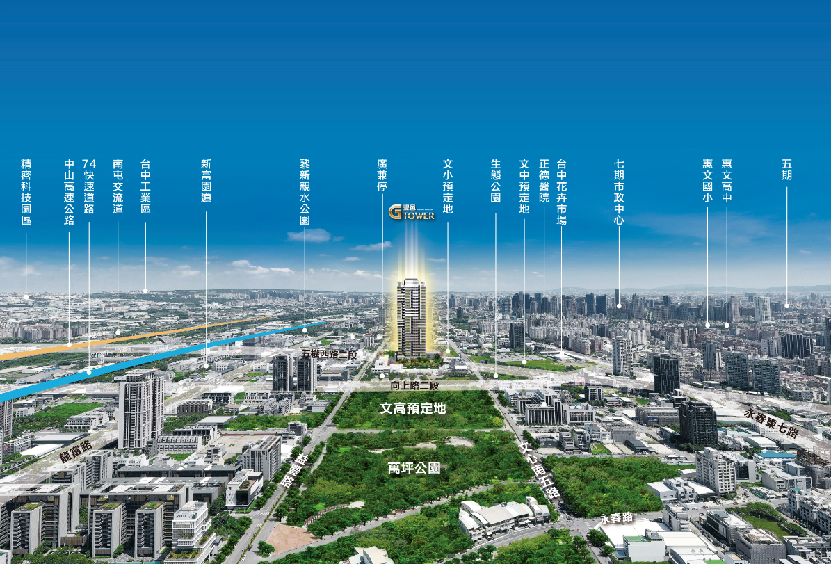 豐邑GTOWER空拍圖