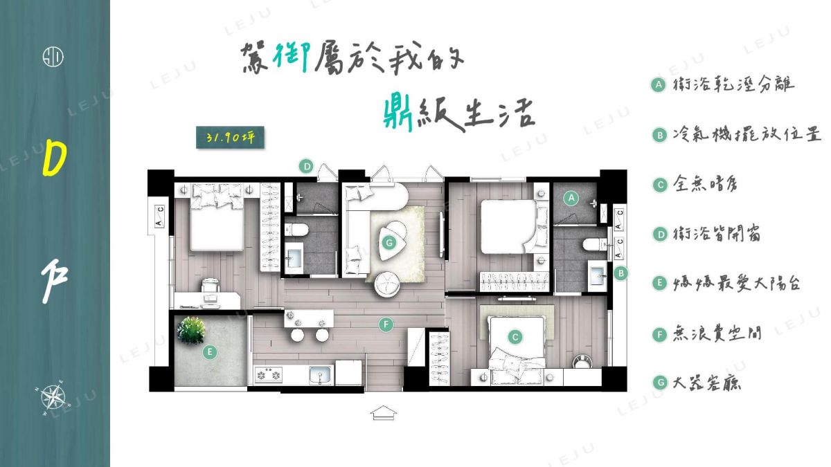 【竑昌御鼎6】D戶示意圖