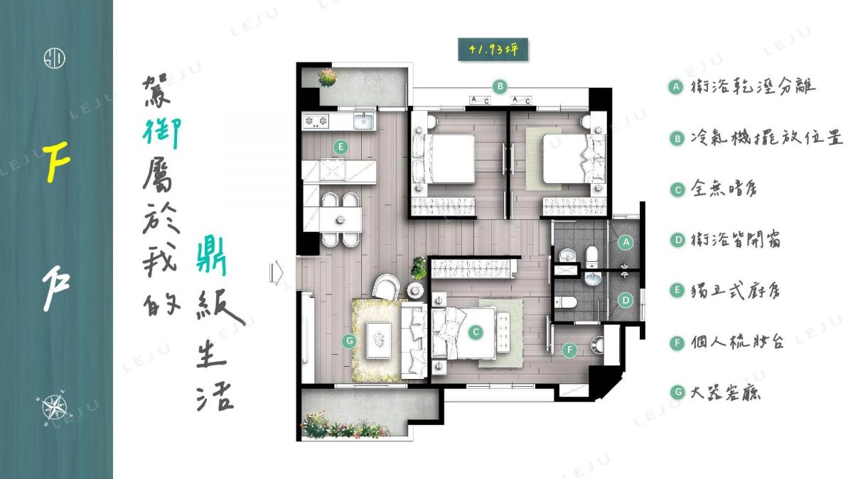 【竑昌御鼎6】F戶示意圖
